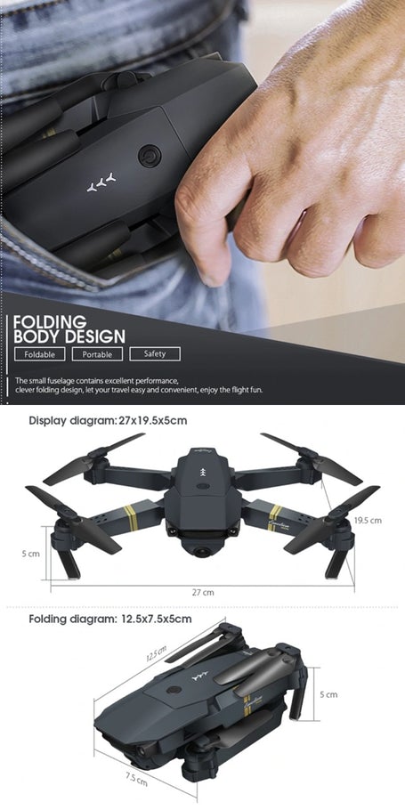 Techtronikx Sky Micro Foldable Drone