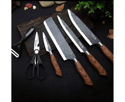 Non-Stick 6 Piece Kitchen Knife Set_0