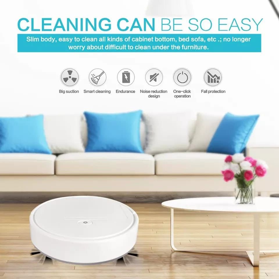 Home Smart Robot Vacuum Cleaner - White_0