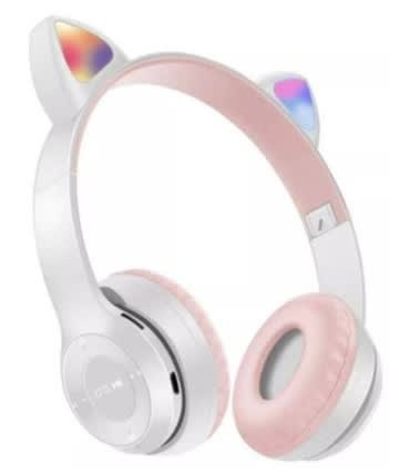 Bluetooth Wireless Cat Ear Headset - White_0