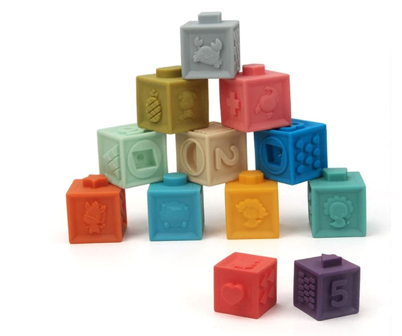 Silicone Toys Blocks 12pcs_0